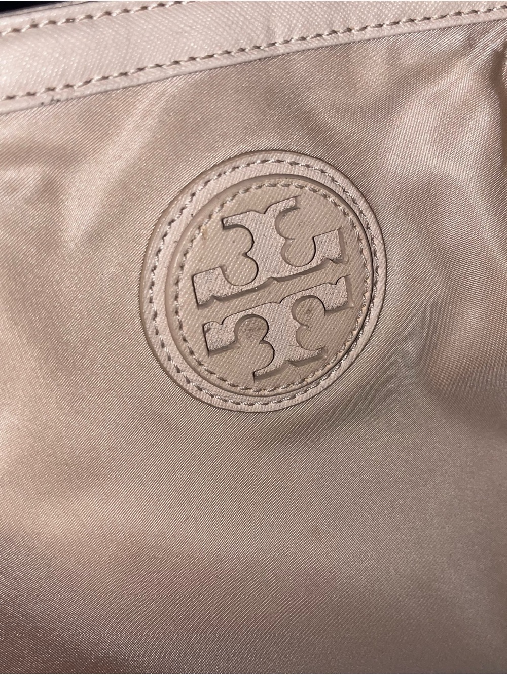 Tory Burch NWOT Blush Pink/Beige Tote - Picture 3 of 9